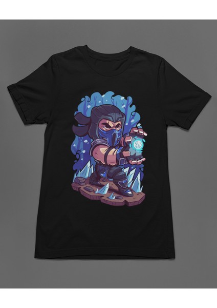 Anime Subzero Game Ateri Chibi Çizgi Film Dizi Unisex Tişört T-Shirt fiyatları
