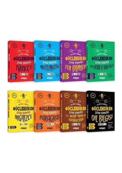 8.sınıf 8 Kitap Güçlendiren Soru Bankası Set
