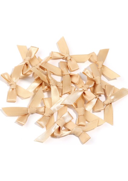 Hazır Fiyonk Sade Minik Saten Kurdele 1 cm 10 Adet