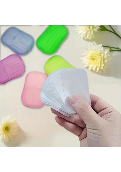 1000 Li Suda Eriyen Kağıt Sabun Öğrenci Çocuk Okul Dezenfektan Seyahat Kamp Piknik El Yıkama Sabunu