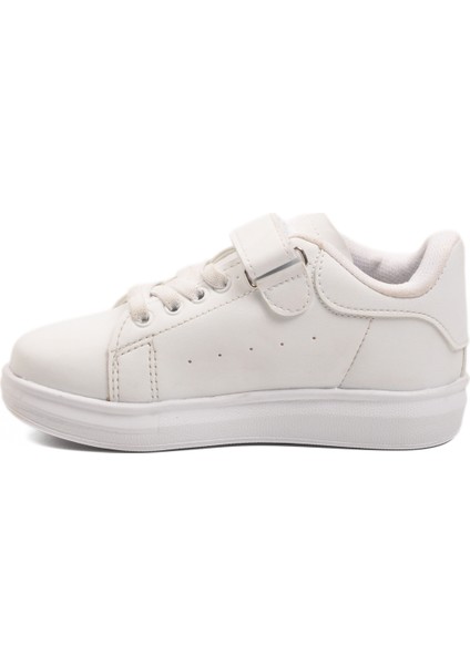 Beyaz Cırtlı Hafif Esnek Unisex Çocuk Spor Ayakkabı 2540-26K P fiyatları