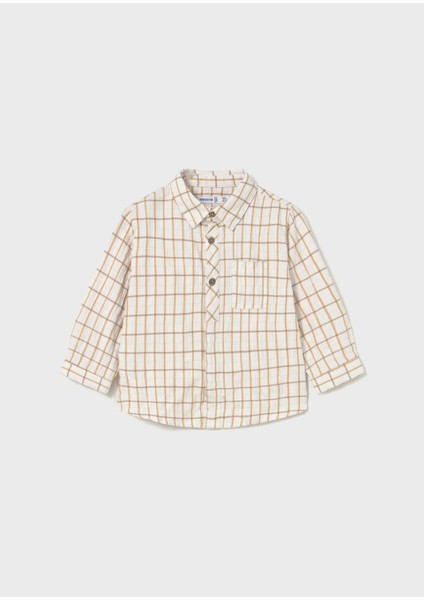 Erkek Bebek Kareli Gömlek Krem fiyatları