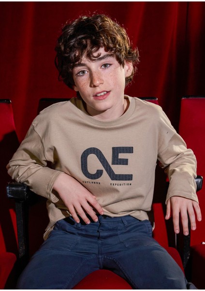 Erkek Çocuk Sweatshirt Bej