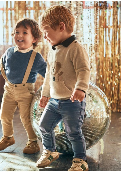 Erkek Bebek Yumuşak Kot Pantolon