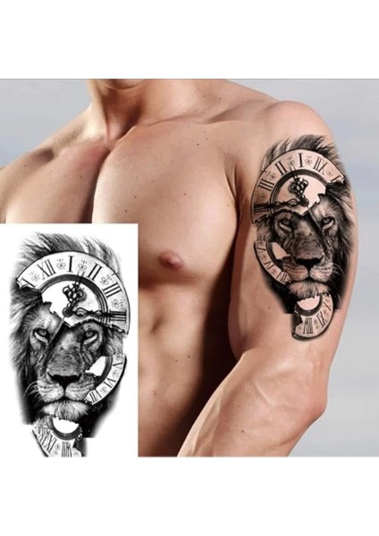 Geçici Aslan Figürlü Dövme indirimleri