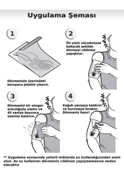 Geçici Aslan Figürlü Dövme