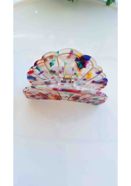 Kemik Istiridye Mandal Toka Renkli