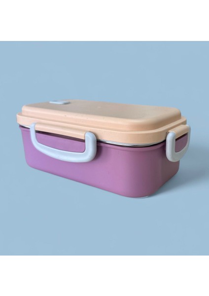Paslanmaz Çelik Yemek Saklama ve Taşıma Kabı Pembe 450 ml P4865