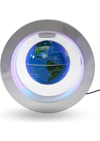 Büro Ev Ofis Hediyesi Için LED Işıklı Dünya Mini Manyetik Yerküre