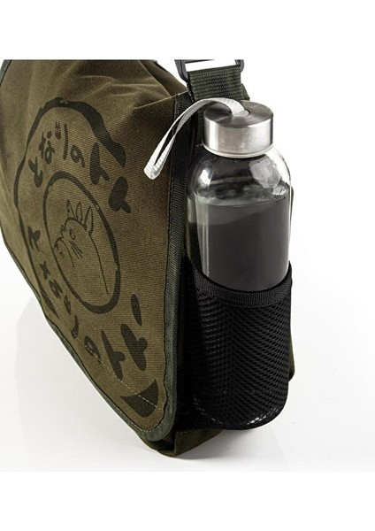 Haki Totoro Kapaklı Yan Cepli ve Suluk Bölmeli Postacı Çanta fiyatları