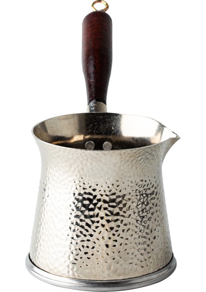 Cezpot Telveli 6 Kişilik Ahşap Saplı Döküm Cezve - Mıknatıslı Ocaklara Uyumlu