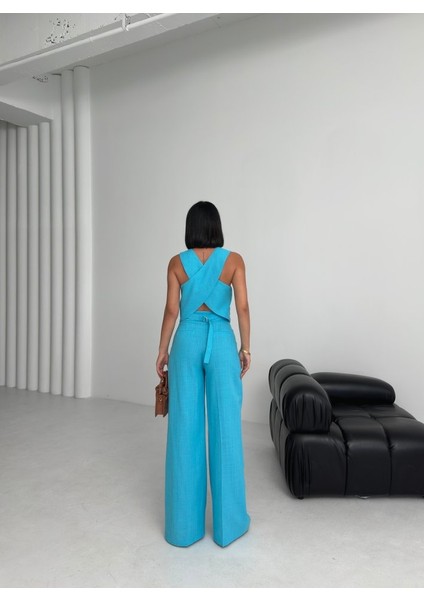 Keten Sirti Çapraz Geçi̇şli̇ Cepken Pantolon Takim fiyatları