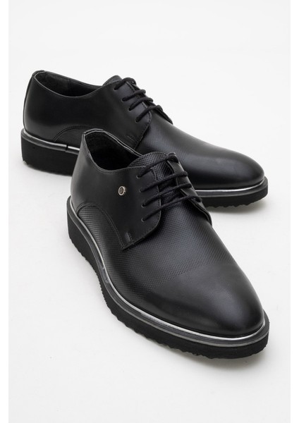 Erkek Klasik Rugan ve Mat Siyah Ayakkabı