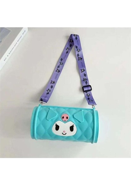 Mavi Kuromi Silindir Silikon Askılı Çanta