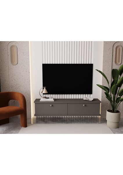 Lunaris Tv Ünitesi - Tv Sehpası 160 cm Duvara Monte %100 Mdf