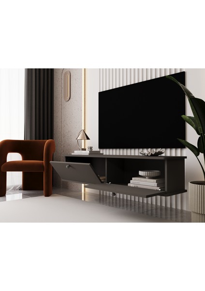 Lunaris Tv Ünitesi - Tv Sehpası 160 cm Duvara Monte %100 Mdf modelleri