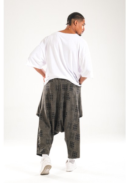 Poker Desenli Avangard Şalvar indirimleri