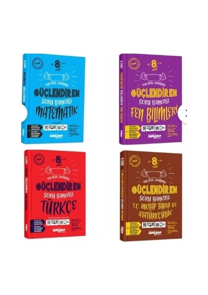 8.sınıf 4 Kitap Güçlendiren Soru Bankası Set