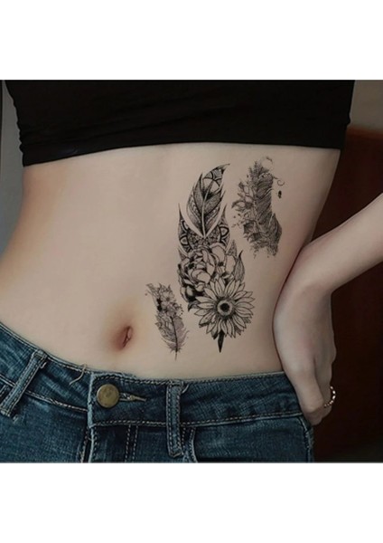 Tüy Figürlü Geçici Dövme Tattoo fiyatları
