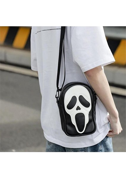 Siyah Scream Çapraz Omuz Çantası