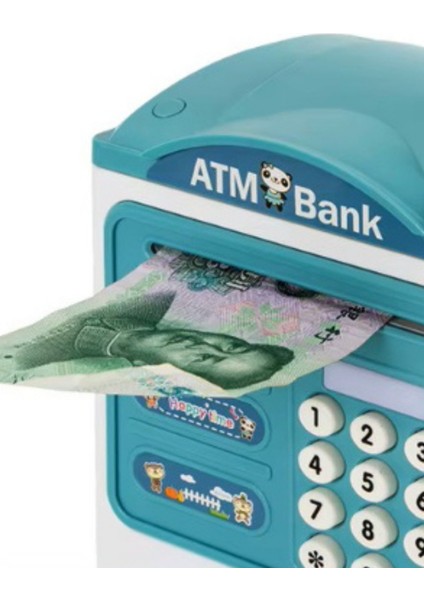 Büro Ev Ofis Çocuk Hediyesi Için Şirin Tasarımlı Şifreli Atm Kumbara modelleri