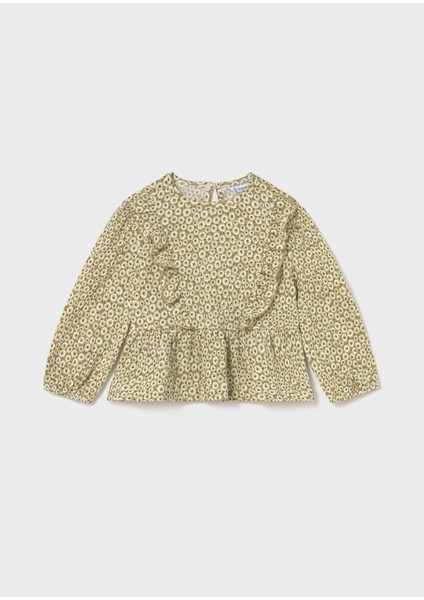 Kız Bebek Çiçekli Bluz