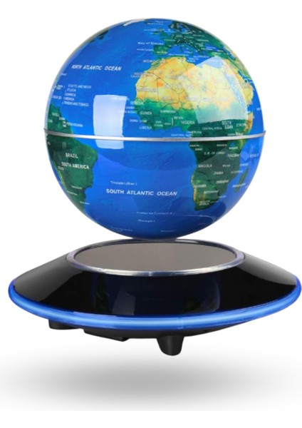 Büro Ev Ofis Hediyesi Için 15CM Yuvarlak Işıklı Manyetik Dünya Küre