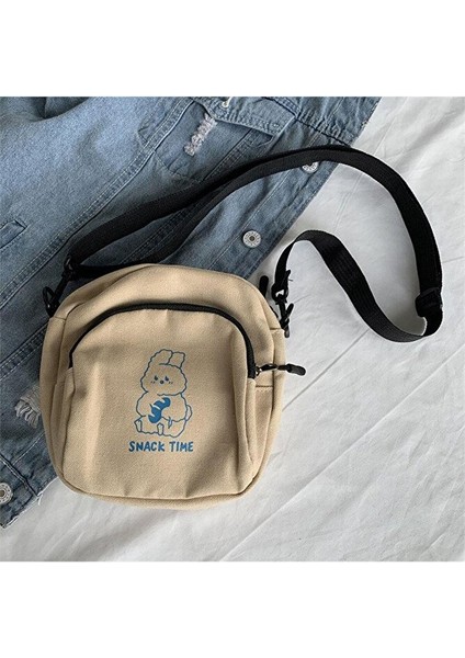 Bej Rabbit Snack Time Askılı Çanta