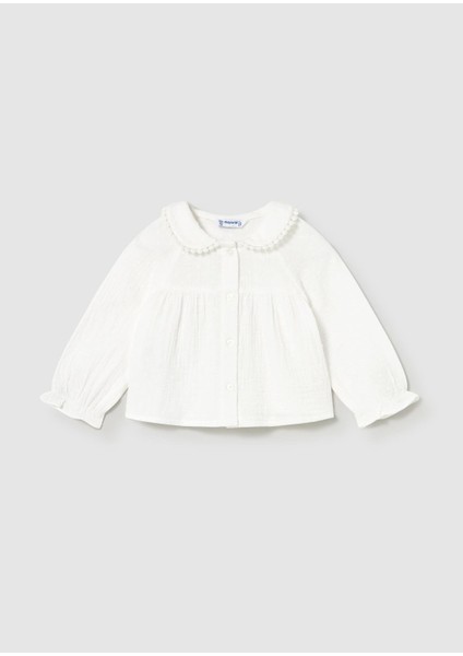 Kız Bebek Fırfırlı Bluz