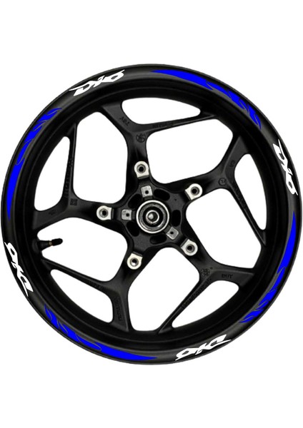 Dio Beyaz Yazılı Mavi Reflektif Pençe Şeritli