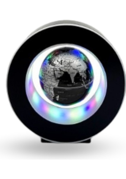 Büro Ev Ofis Hediyesi Için 8cm LED Işıklı Dünya Manyetik Yer Küre