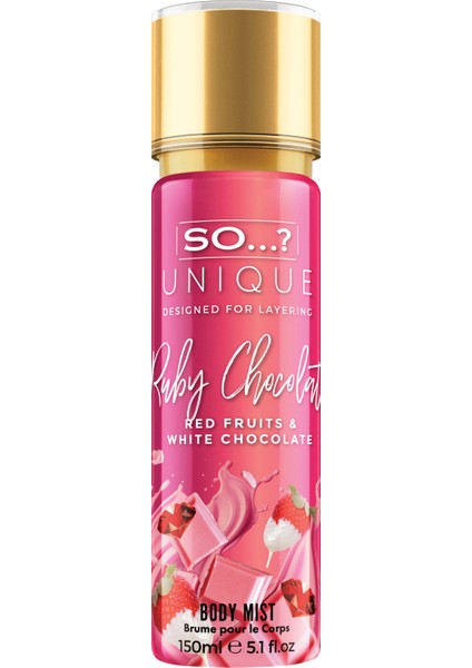 So...? Unique Ruby Chocolate Vücut Spreyi 150 ml