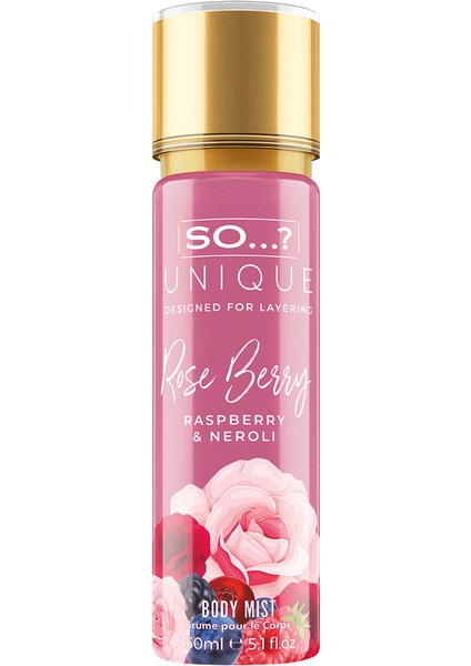 Unique Rose Berry Vücut Spreyi 150 ml