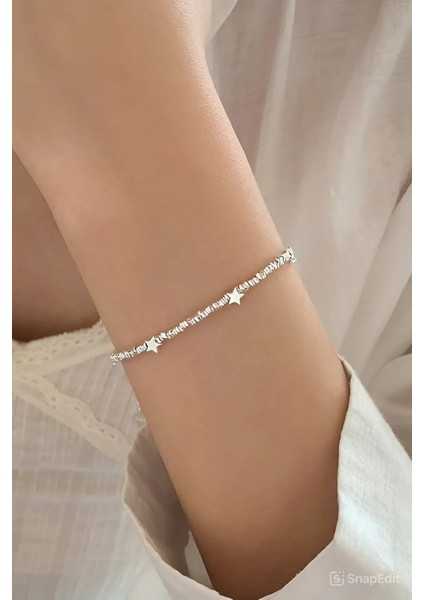 Minimal Tasarım Yıldız Figürlü Bileklik Pinterest Parlak Taş Princess Bileklik indirimleri