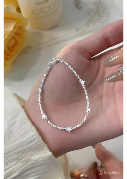 Minimal Tasarım Yıldız Figürlü Bileklik Pinterest Parlak Taş Princess Bileklik