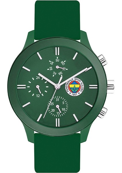 F1085.075 Fenerbahçe Unisex Kol Saati | Yeşil Silikon Taraftar Saat