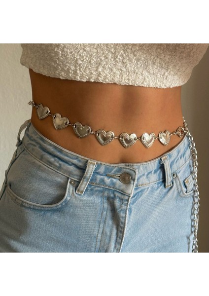 Silver Kalpli Bel Zinciri