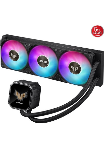 TUF Gaming LC III 360 ARGB Aura Sync RGB 120MM*2 Adreslenebilir RGB Fan CPU Sıvı Soğutucusu
