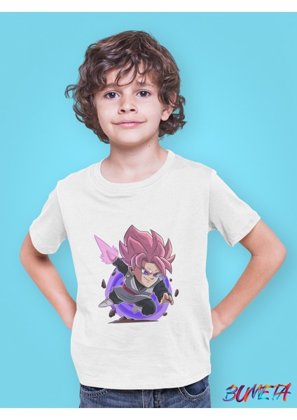 Dragon Ball Super Goku Black Chibi Çizgi Film Dizi Çocuk Tişört T-Shirt