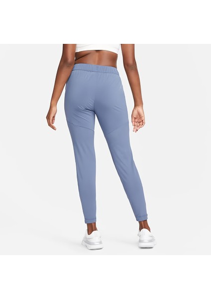 Dri-Fit Essential Kadın Koşu Spor Mavi Eşofman Altı - Fermuarlı Paça ve Cepler - DH6975-491 fırsatları