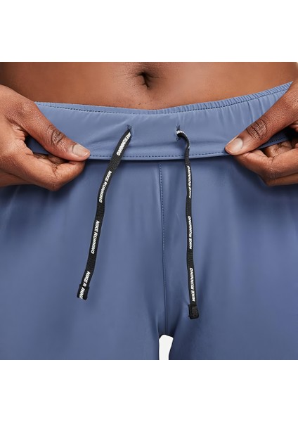 Dri-Fit Essential Kadın Koşu Spor Mavi Eşofman Altı - Fermuarlı Paça ve Cepler - DH6975-491