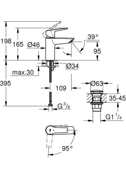 Start Lavabo Bataryası | S-Boyut | Su Tasarruflu | Krom | 23551002 fırsatları