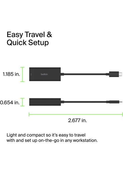 USB Type-C 2.5 GB Ethernet Adaptörü, Usb, Thunderbolt 3 ve 4, Lan Ağ Adaptörü, Macbook Pro/ai modelleri