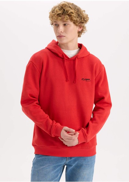 Regular Fit Kapüşonlu Atatürk Baskılı Sweatshirt D2693AX24AU