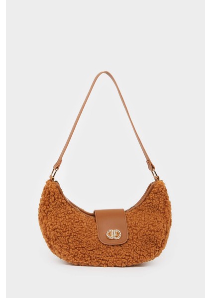 Kadın Suni Deri Pelüş Omuz Çantası D3100AXNS