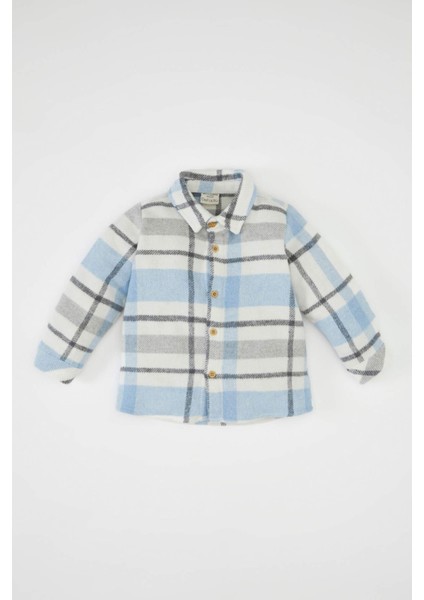 Erkek Bebek Flanel Kareli Uzun Kollu Gömlek D3361A524WN