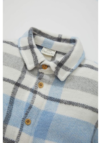 Erkek Bebek Flanel Kareli Uzun Kollu Gömlek D3361A524WN