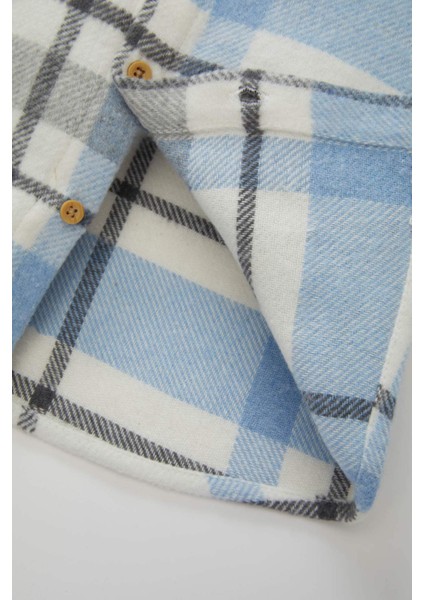 Erkek Bebek Flanel Kareli Uzun Kollu Gömlek D3361A524WN