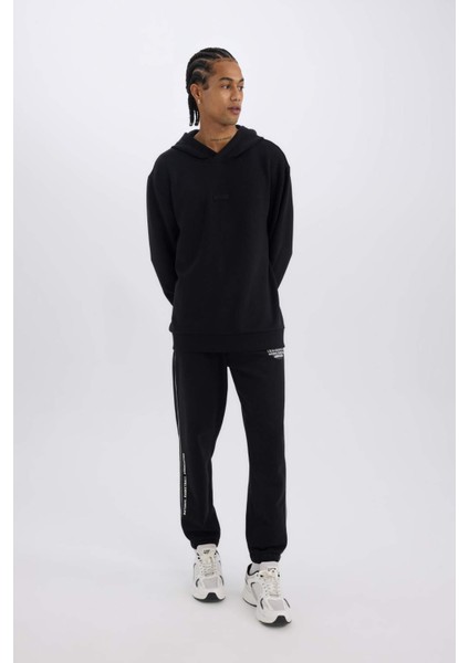 Fit Kalın Jogger Eşofman Altı NBA Wordmark Standart Fit Cepli Esnek Bantlı Paça D3231AX24WN