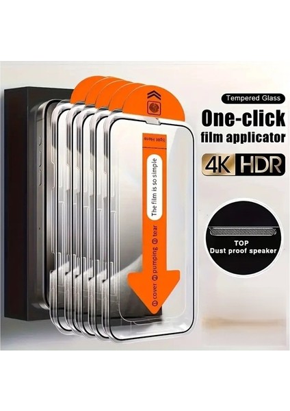 iPhone 17 Pro Max Hayalet Kendinden Aparatlı 9h Kırılmaz Cam Ekran Koruyucu – Ultra Şeffaf, Toz ve Kabarcık Önleyici fiyatları